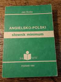 Angielsko-polski słownik minimum. Jan Kośla