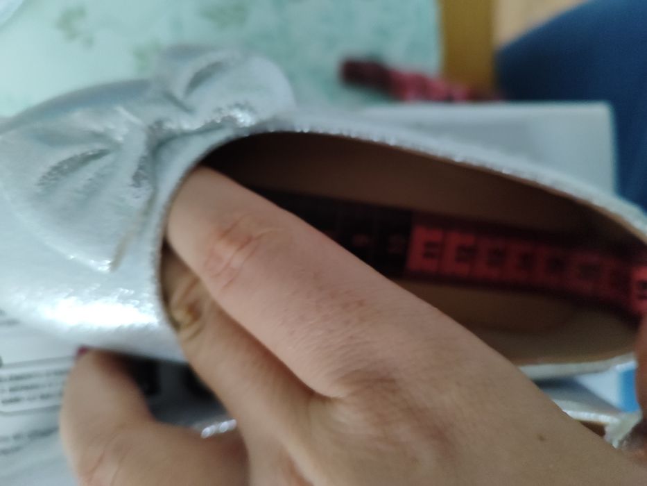 Srebrne lakierki buciki 26 roz