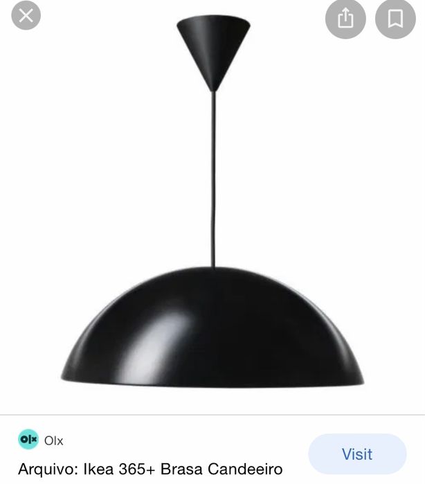 Candeeiro teto Ikea novo