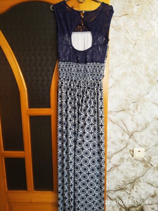 Сарафан плаття платье М 44 46 гипюр масло длинное довге