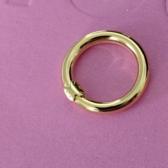 Ogniwo okrągłe 1,6 cm do biżuterii hold srebro vermeil 925