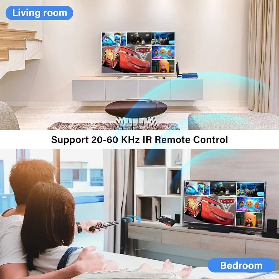 Transmissor e recetor HDMI sem fios,250m (820ft) Kit extensor HDMI sem