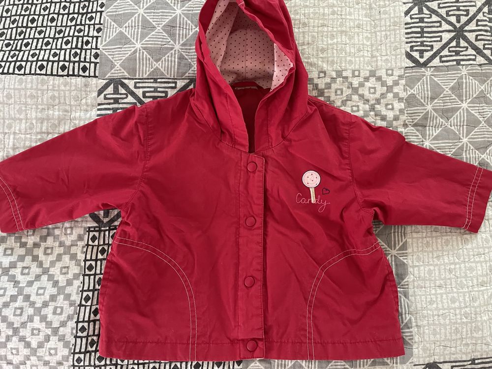 Czerwona kurtka przejściowa Marks&Spencer - 6-12 mcy
