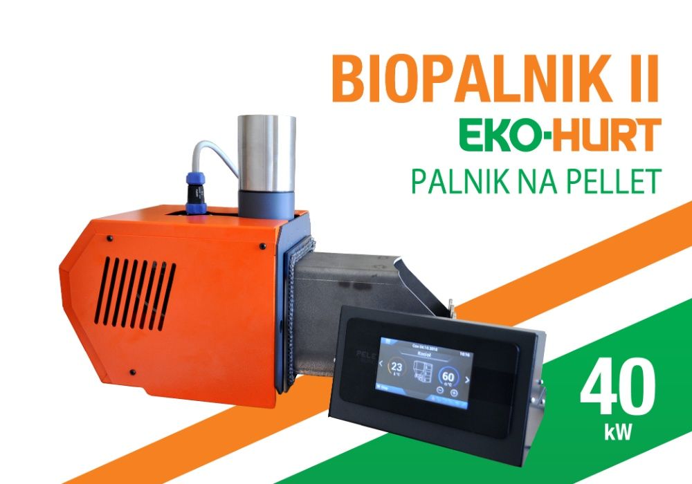 Palnik BIOPALNIK 40 kW palnik pelletowy PELLET podajnik Modernizacja