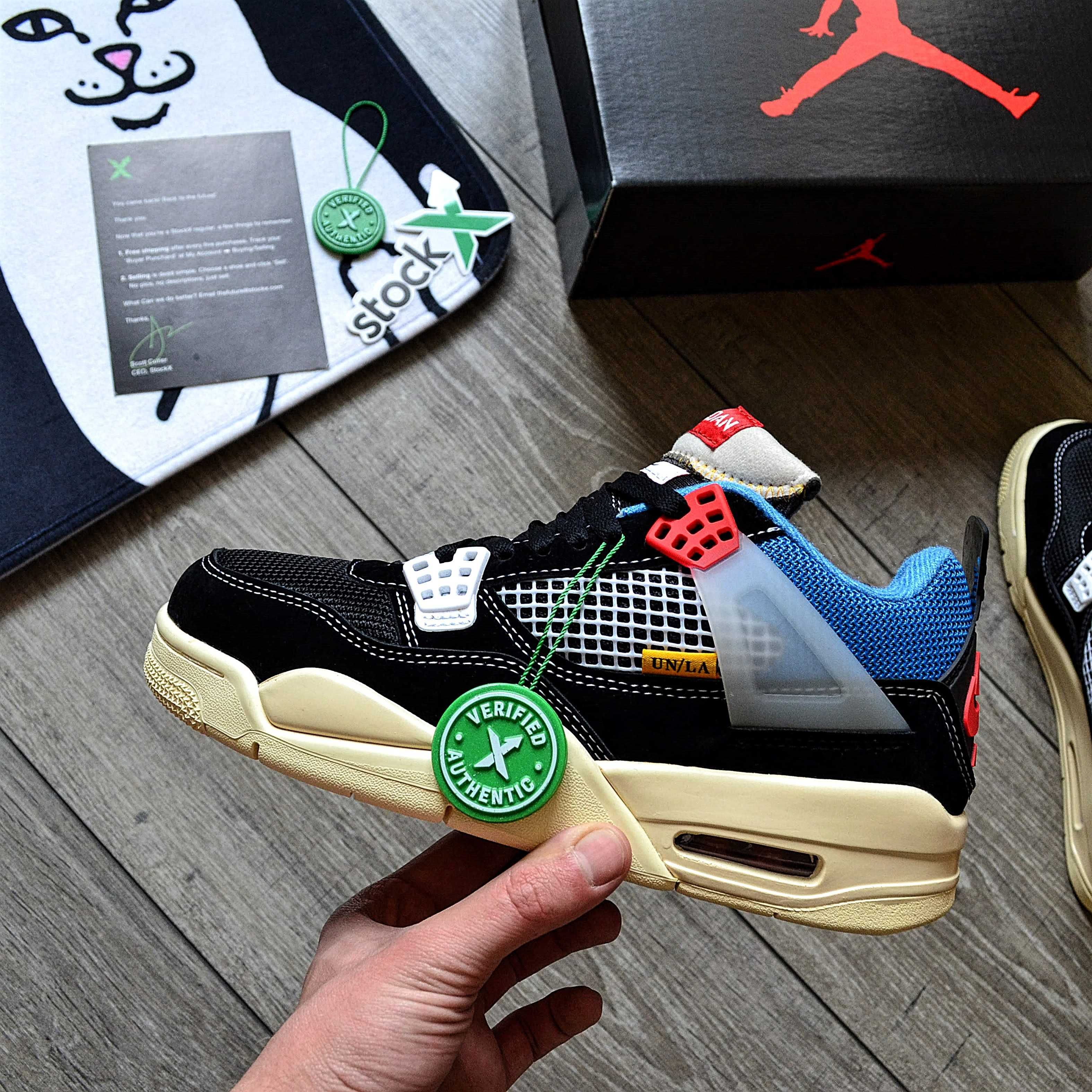 Чоловічі кросівки Union LA x Air Jordan 4 Retro SP ''Off Noir'' 40-45