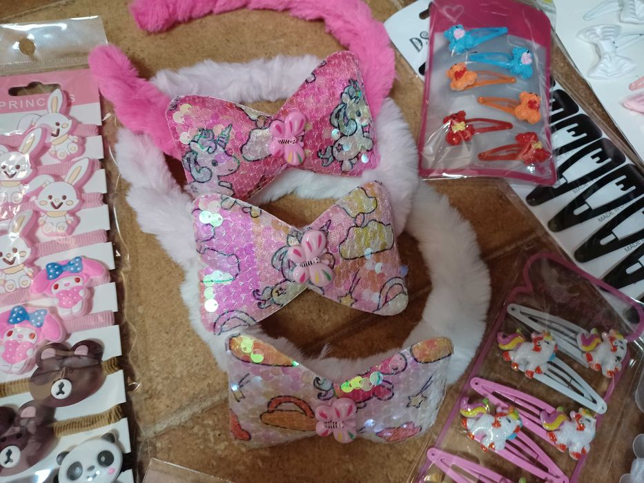 Futrzane opaski dla dziewczynek