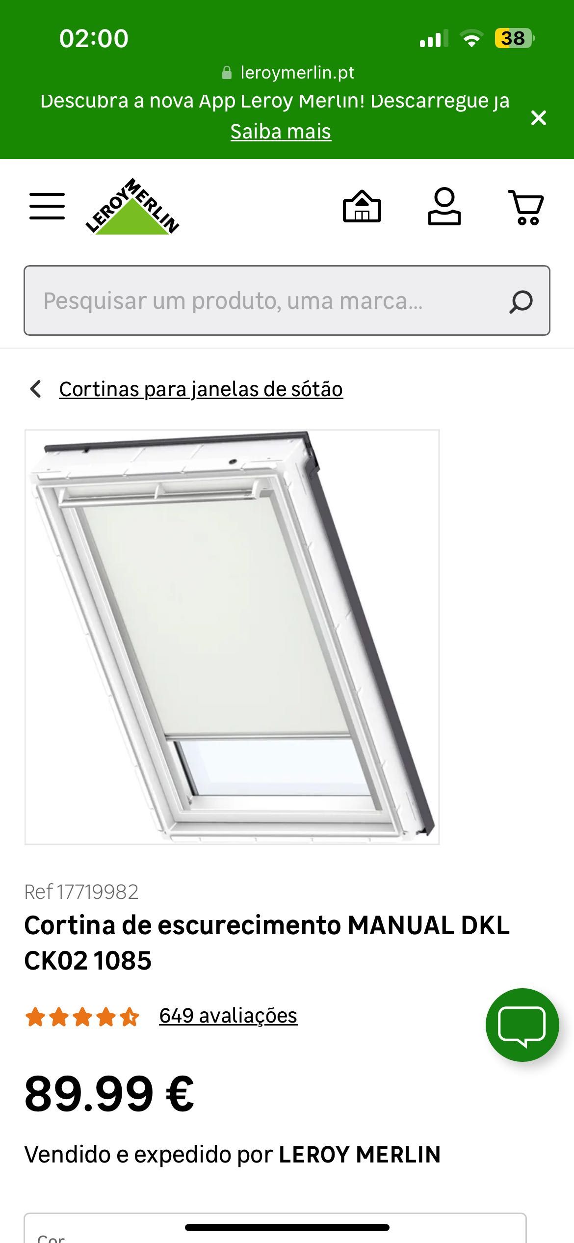 Cortinas Velux DKL CK02 1085S