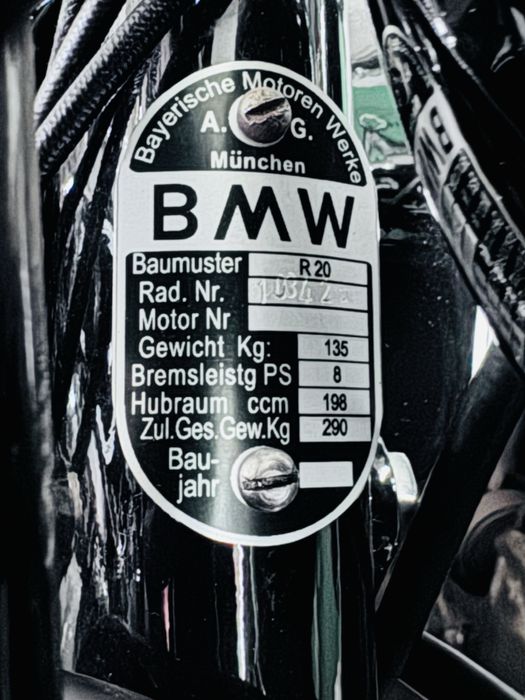 BMW R20 1938 rok zabytek stan perfekt