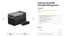 Arca Ecoflow glacier arca 12v 220v ou bateria