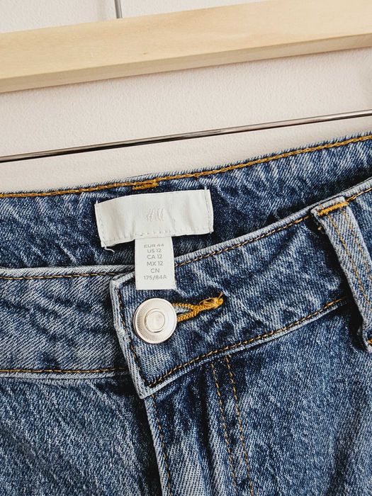 Spodnie jeansowe damskie wysoki stan H&M  r. 44