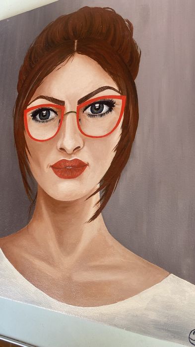Картина «Дівчина в окулярах»