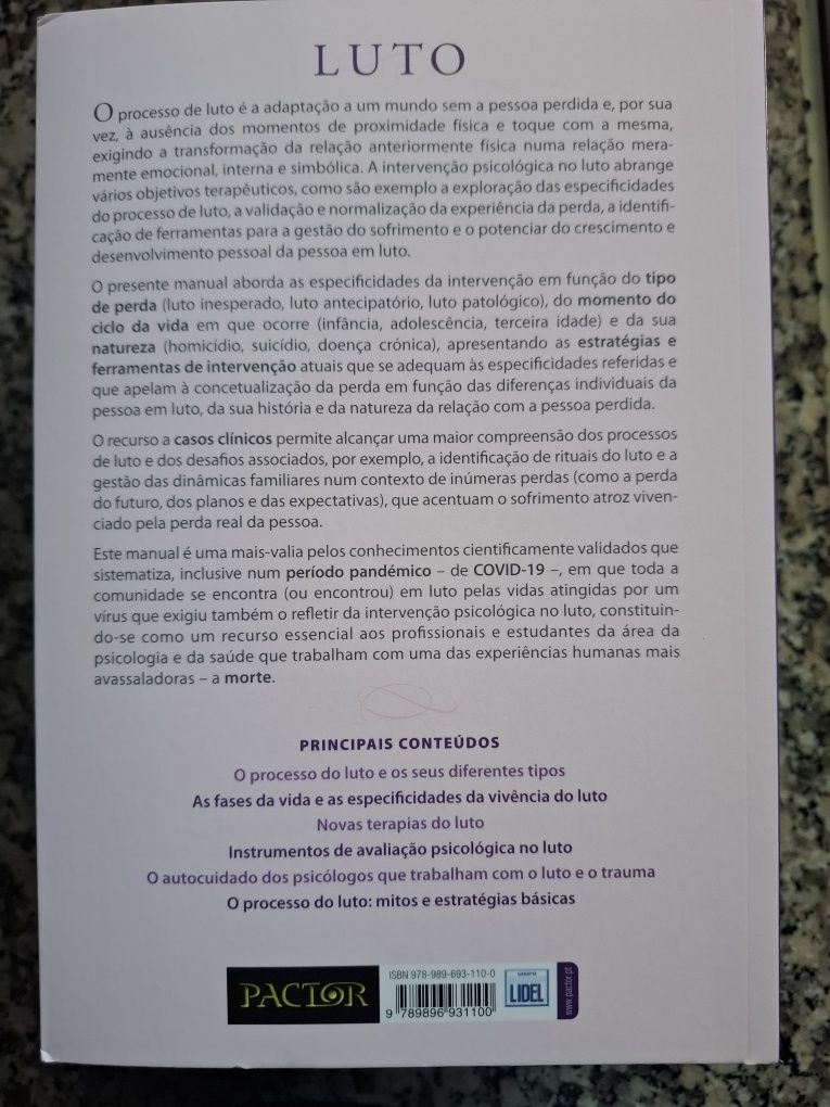 Livro Luto - Manual de Intervenção Psicológica