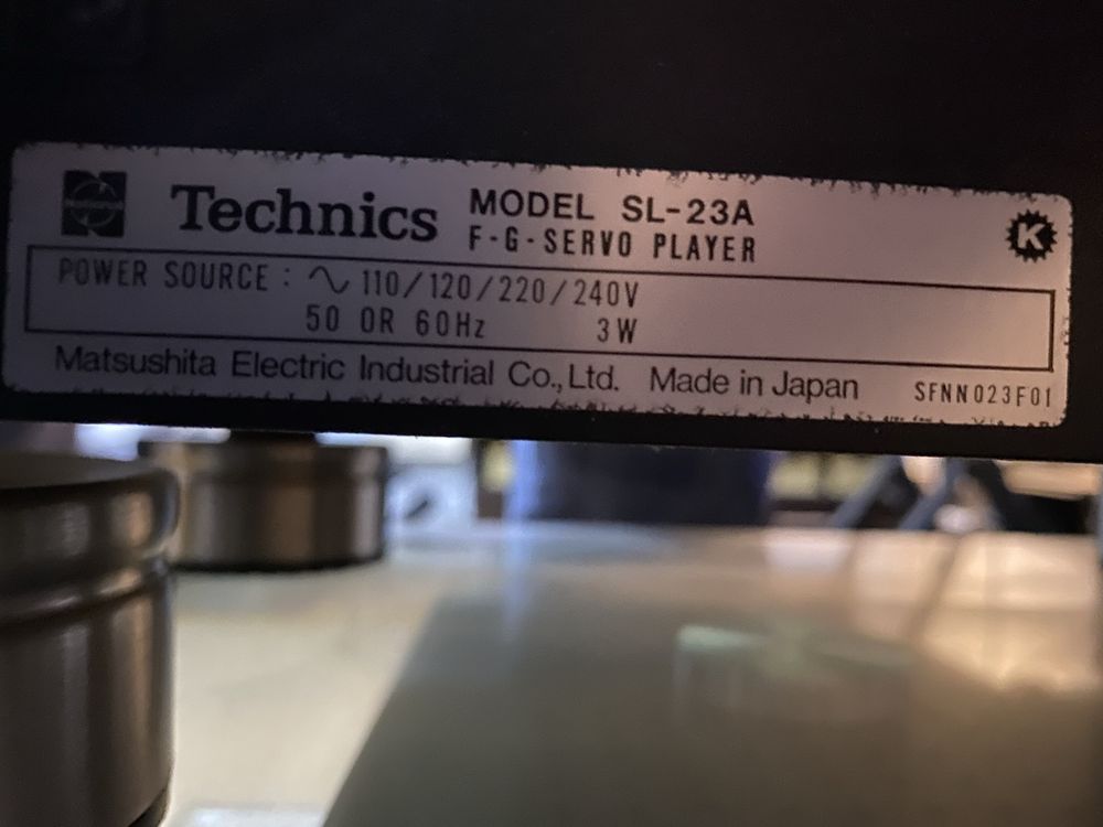Technics sl-23a gramofon