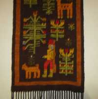 - Wełniany kilim,sumak -Leśniczy-Cepelia -