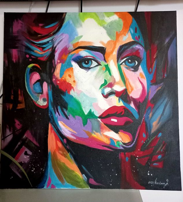 "A Rebelde" - Tela em Acrílico, 70x70