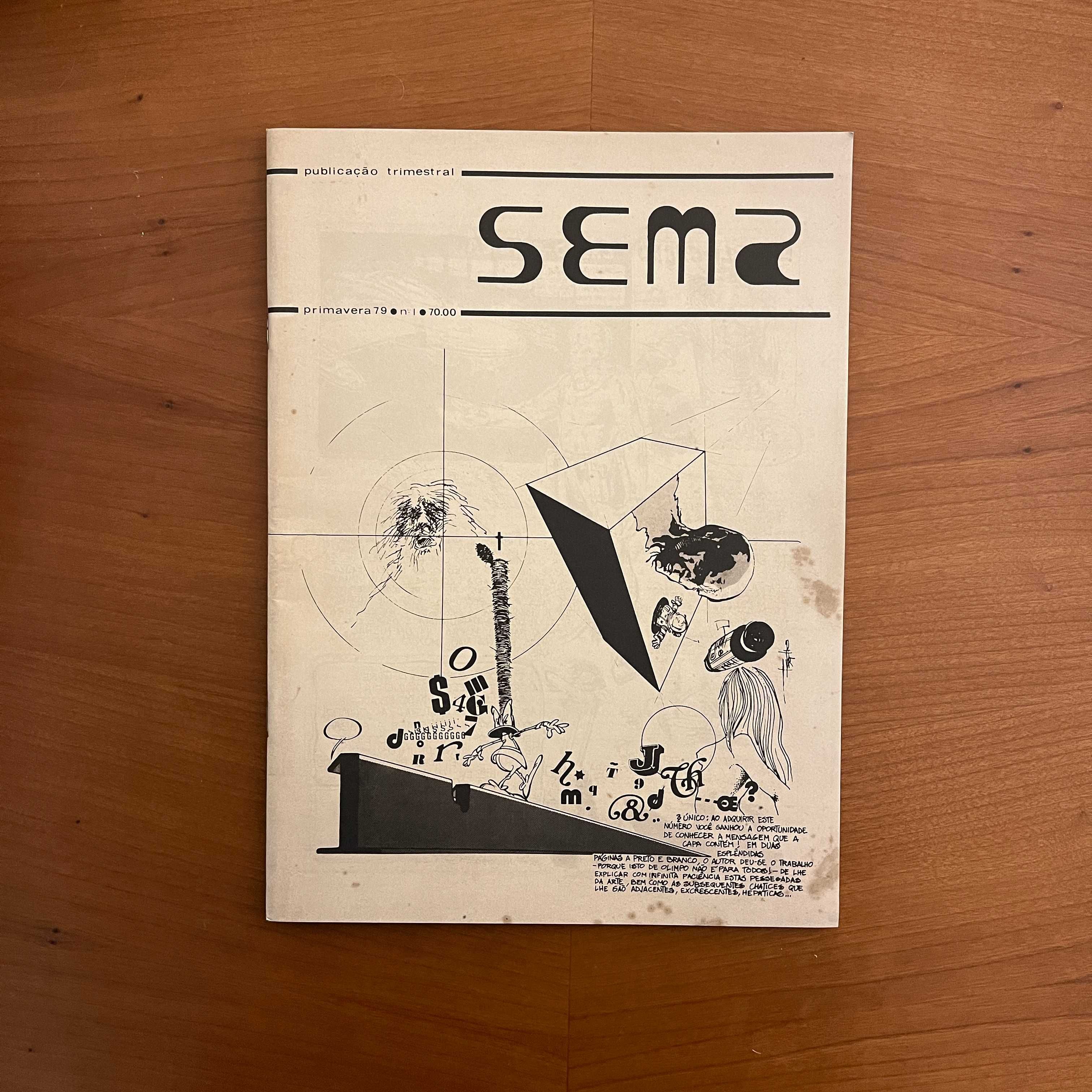 Sema N.º 1 primavera 79 (publicação trimestral) (envio grátis)