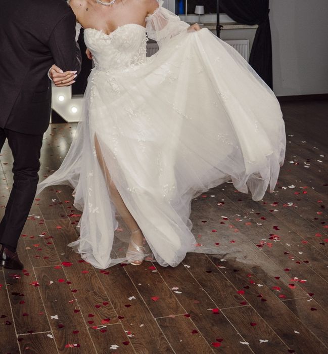 Suknia ślubna rozm M 173+9cm