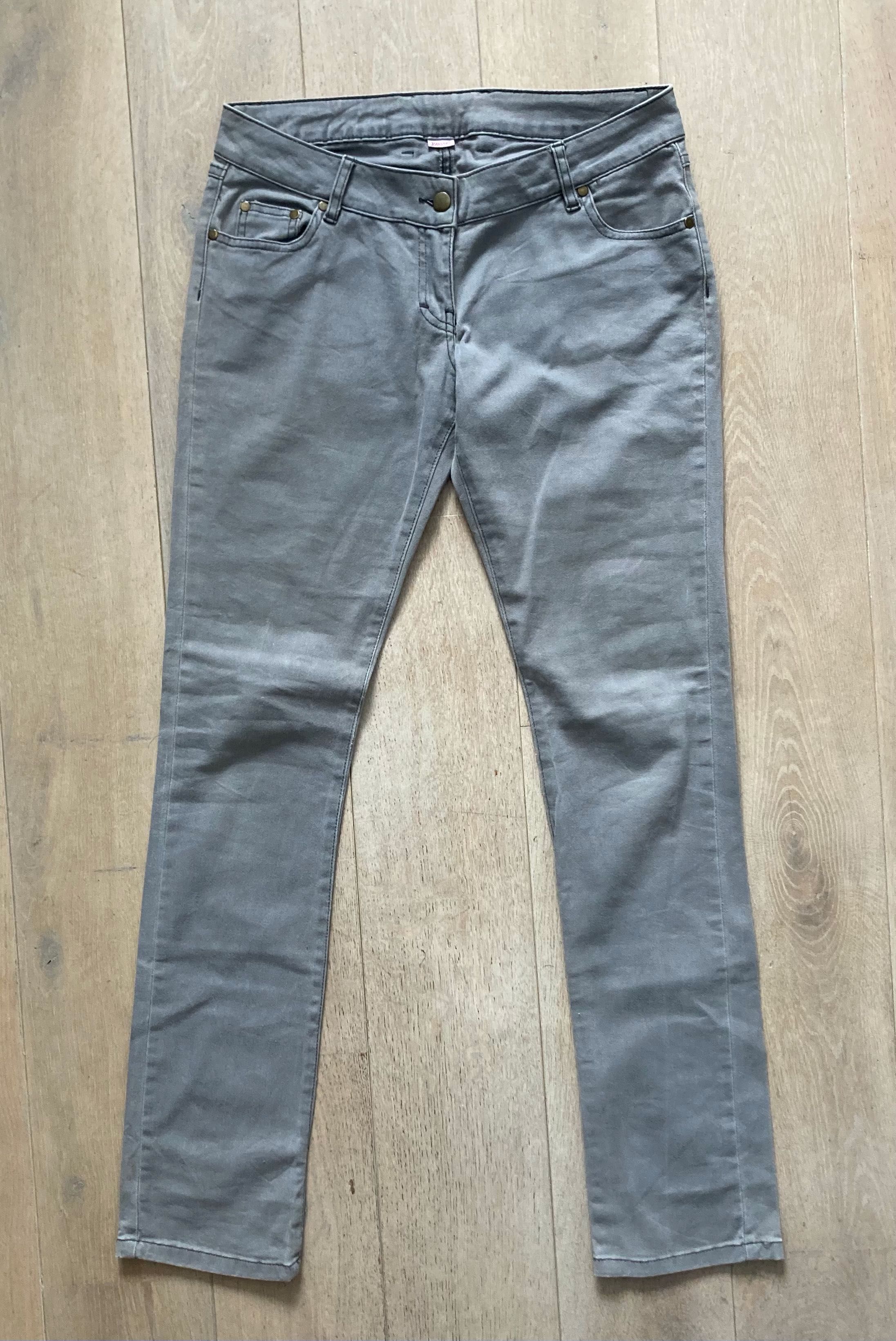 Spodnie damskie jeansy szare roz. 40
