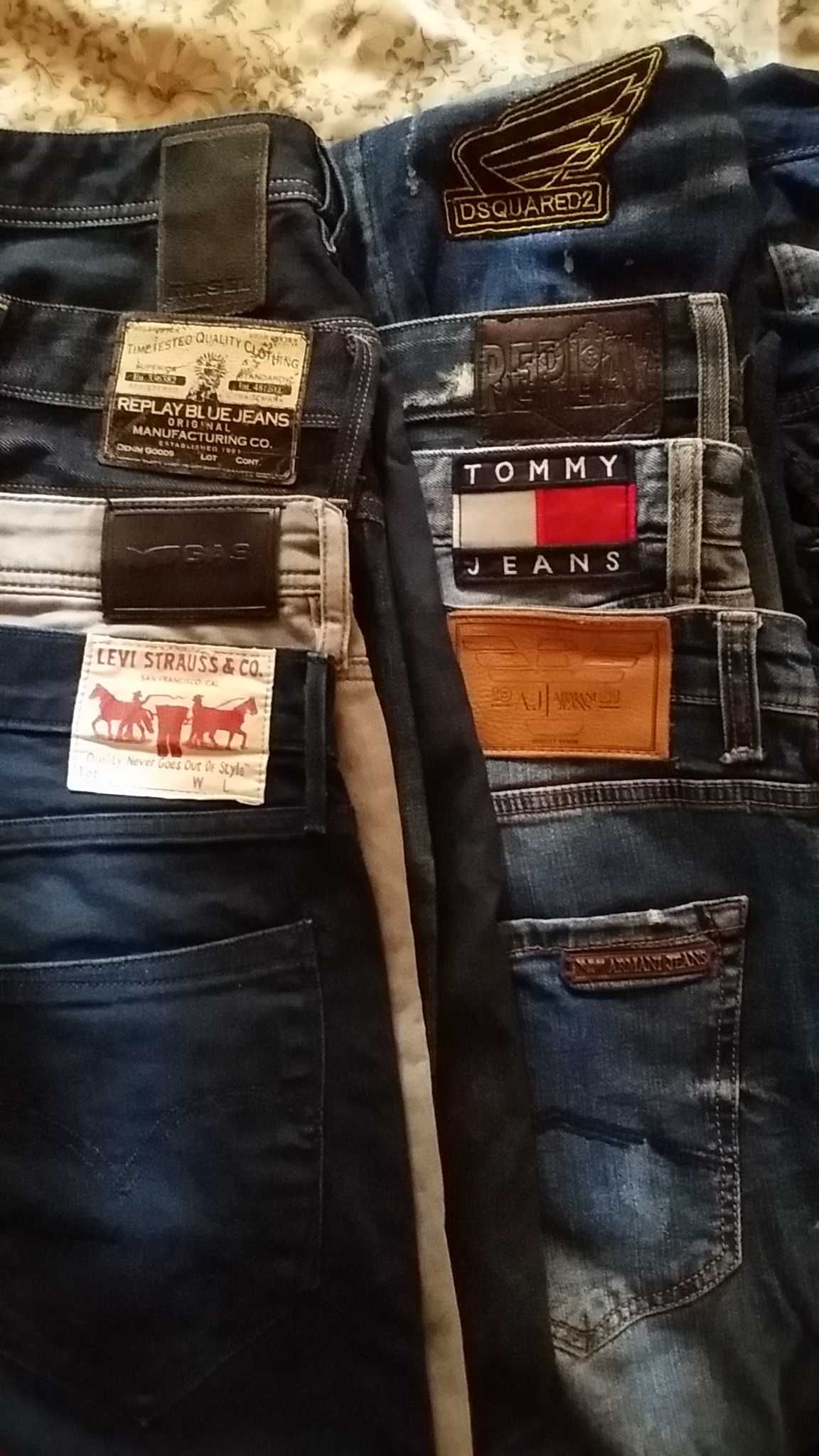 Джинсы мужские.Levis,Diesel,Dsquared,Tommi,Gas,Repley.