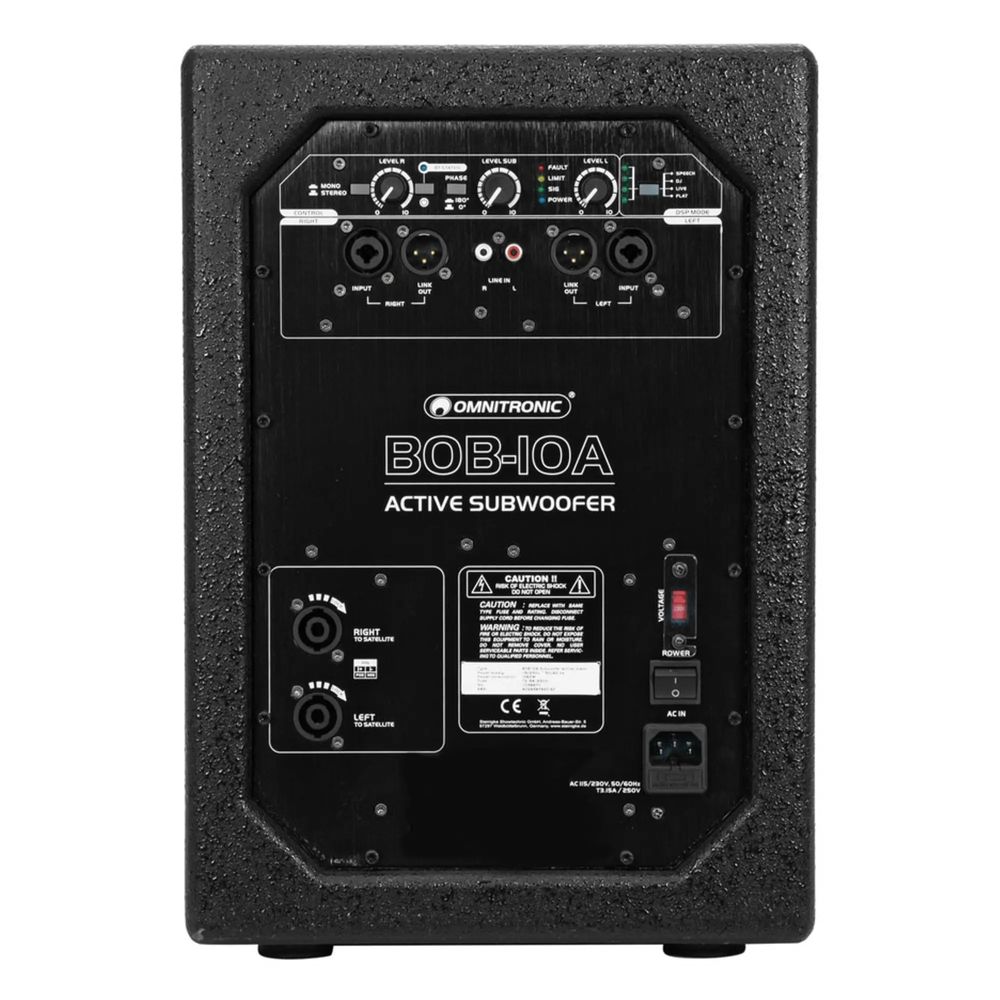 Sistema de som Omnitronic BOB-10A