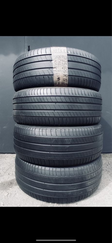 235 55 18 michelin primasy 3  комплект шин и 2 шт ps4  протектор 75%
