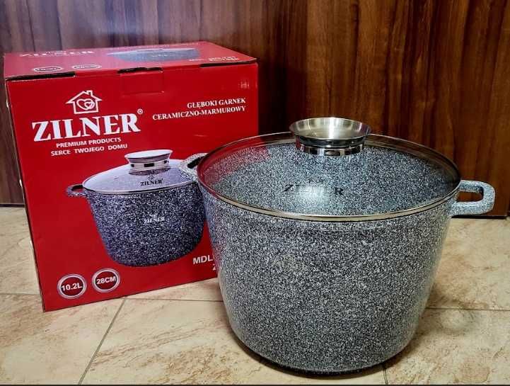 , GARNEK Marmurowy 10L 28cm ZILNER ZL-7065