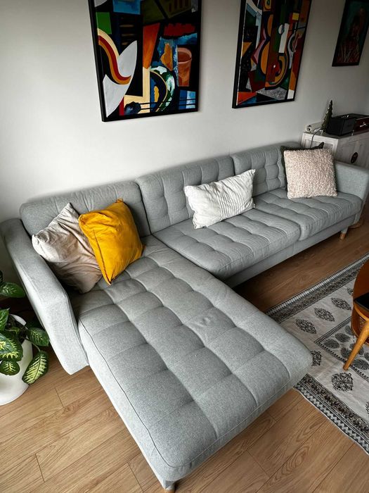 LANDSKRONA | Sofá 4 lugares, c/chaise longue