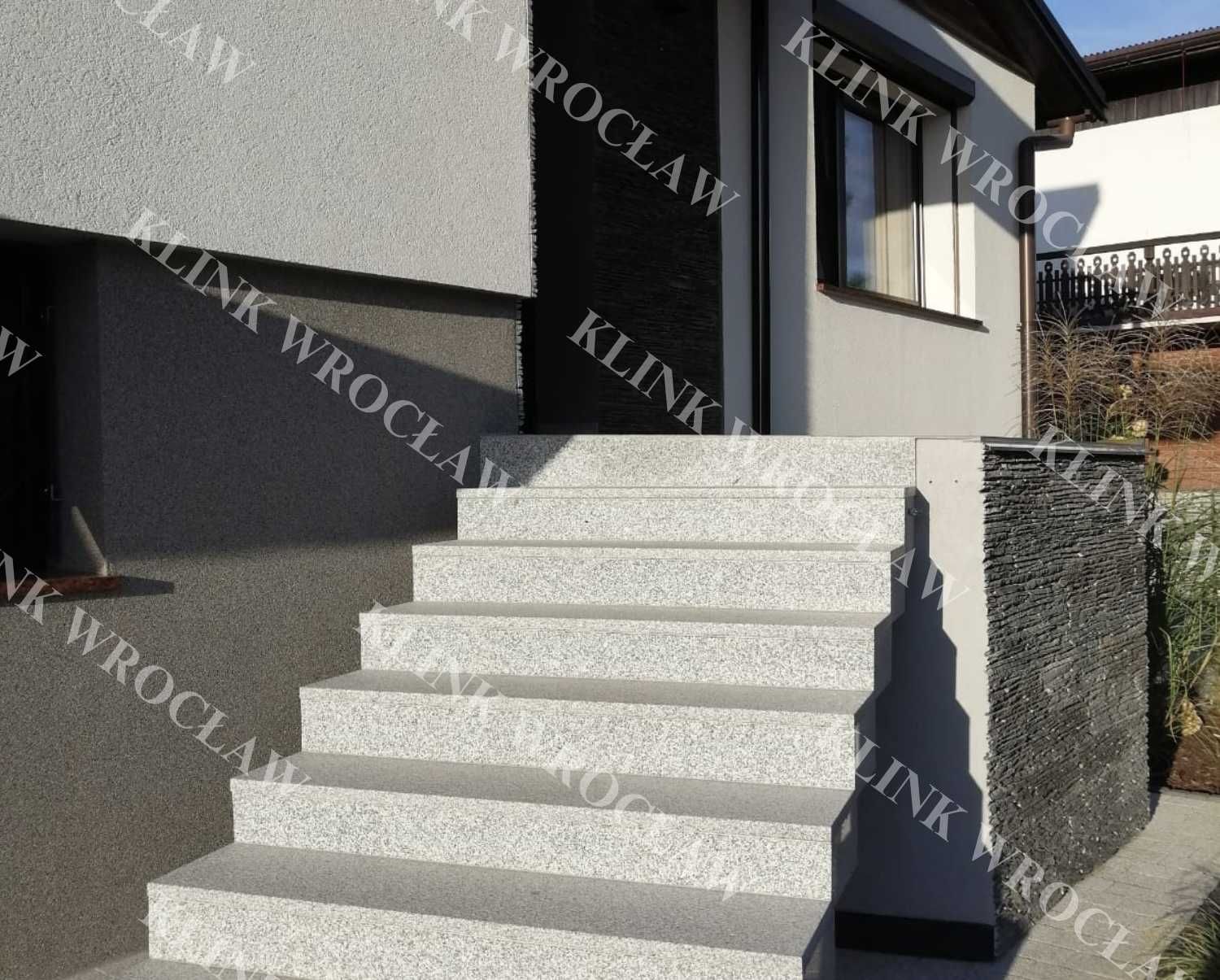 GRANIT G603 BIANCO CRISTAL - Schody granitowe, stopnice płomieniowane