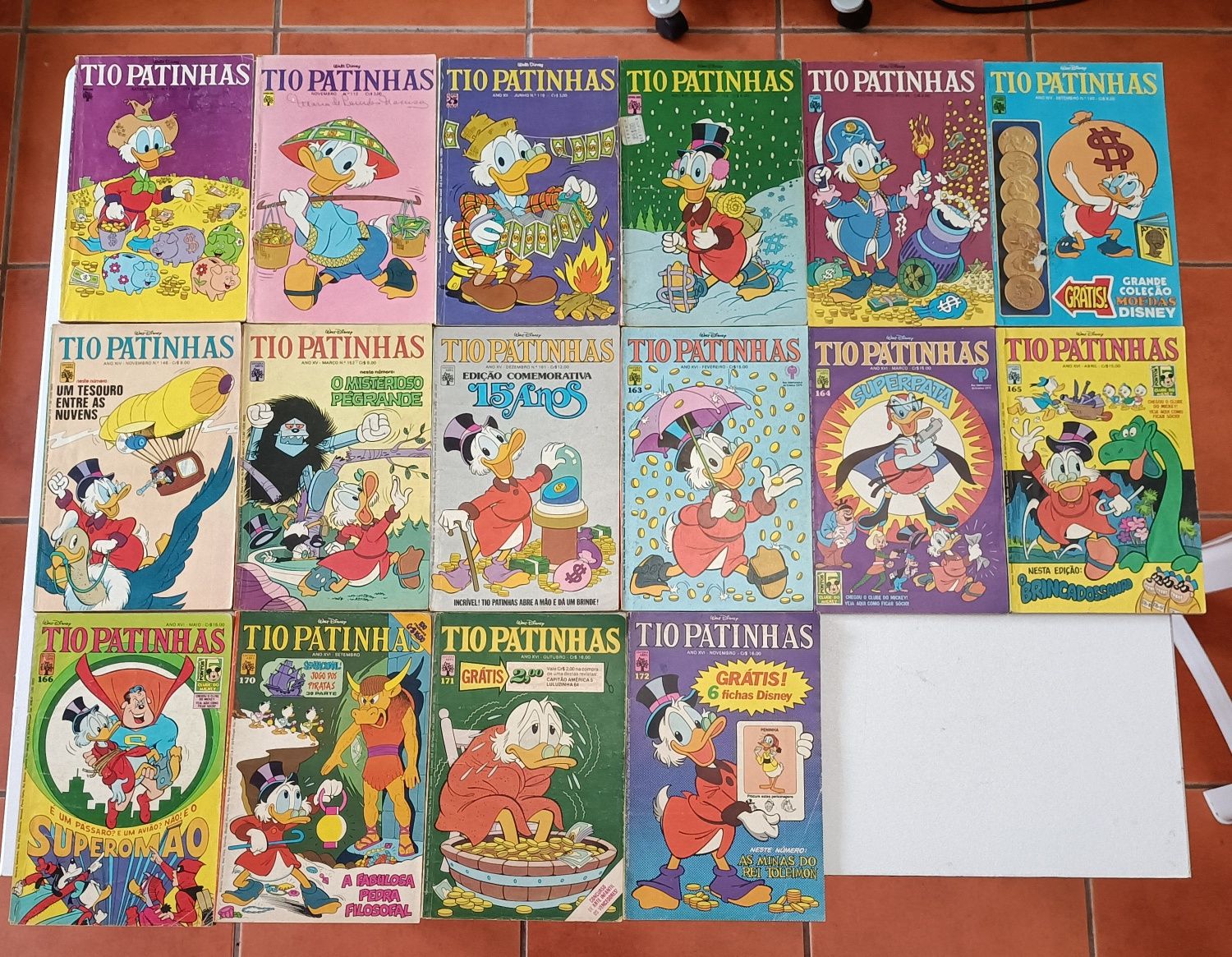 17 Livros Tio Patinhas primeira edição