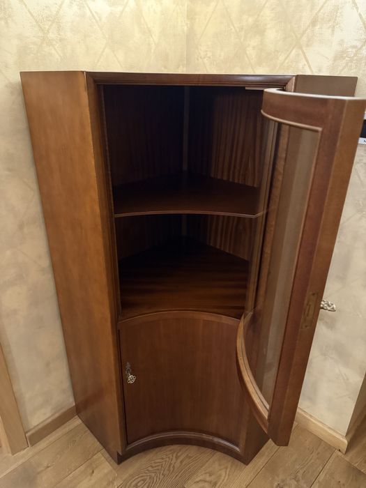 Narożna Witryna w stylu Vinatge z drewna