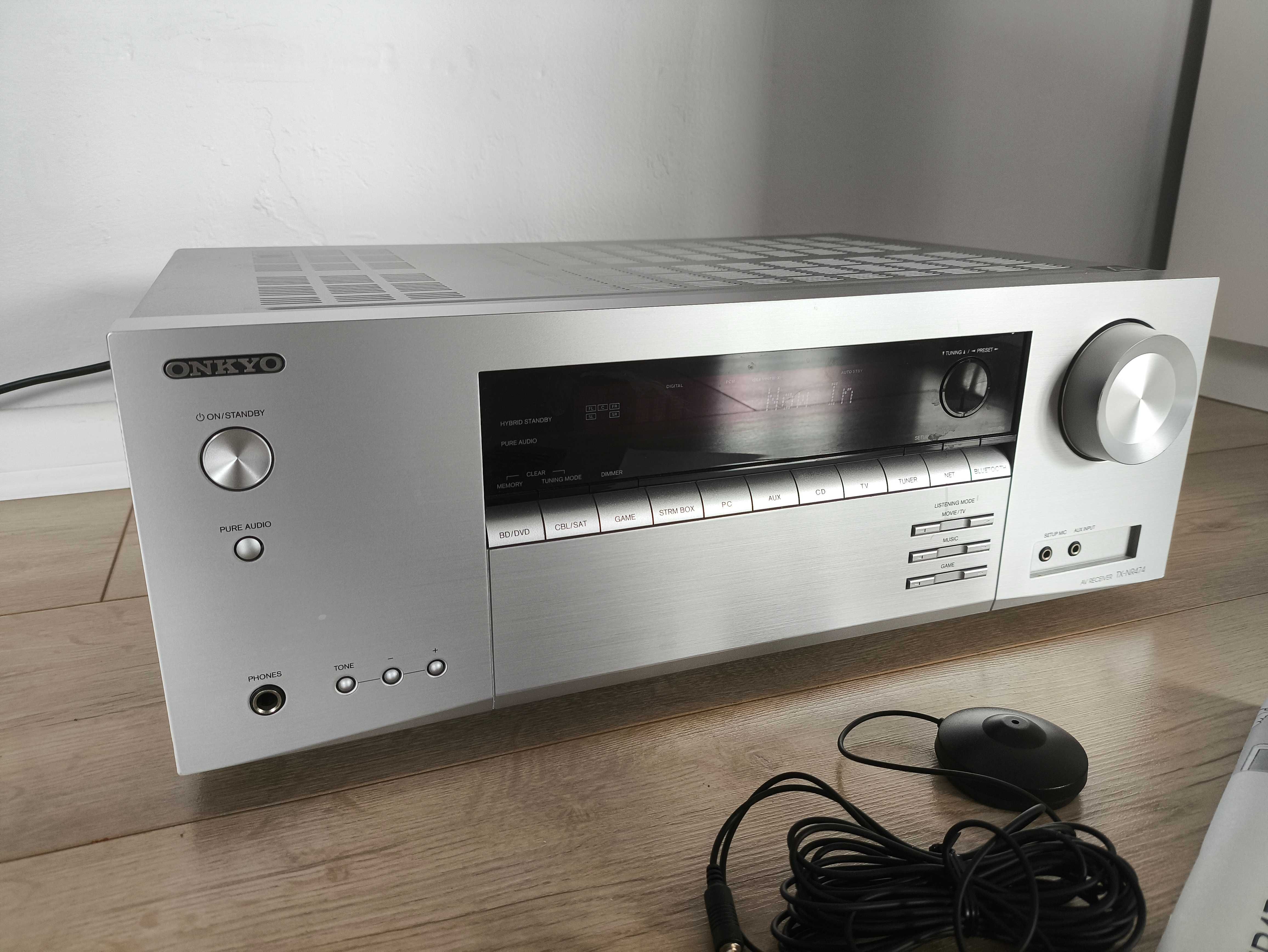 ONKYO 4K Sieciowy amplituner TX-NR474 WiFi AirPlay GOOGLE Spotify $$$