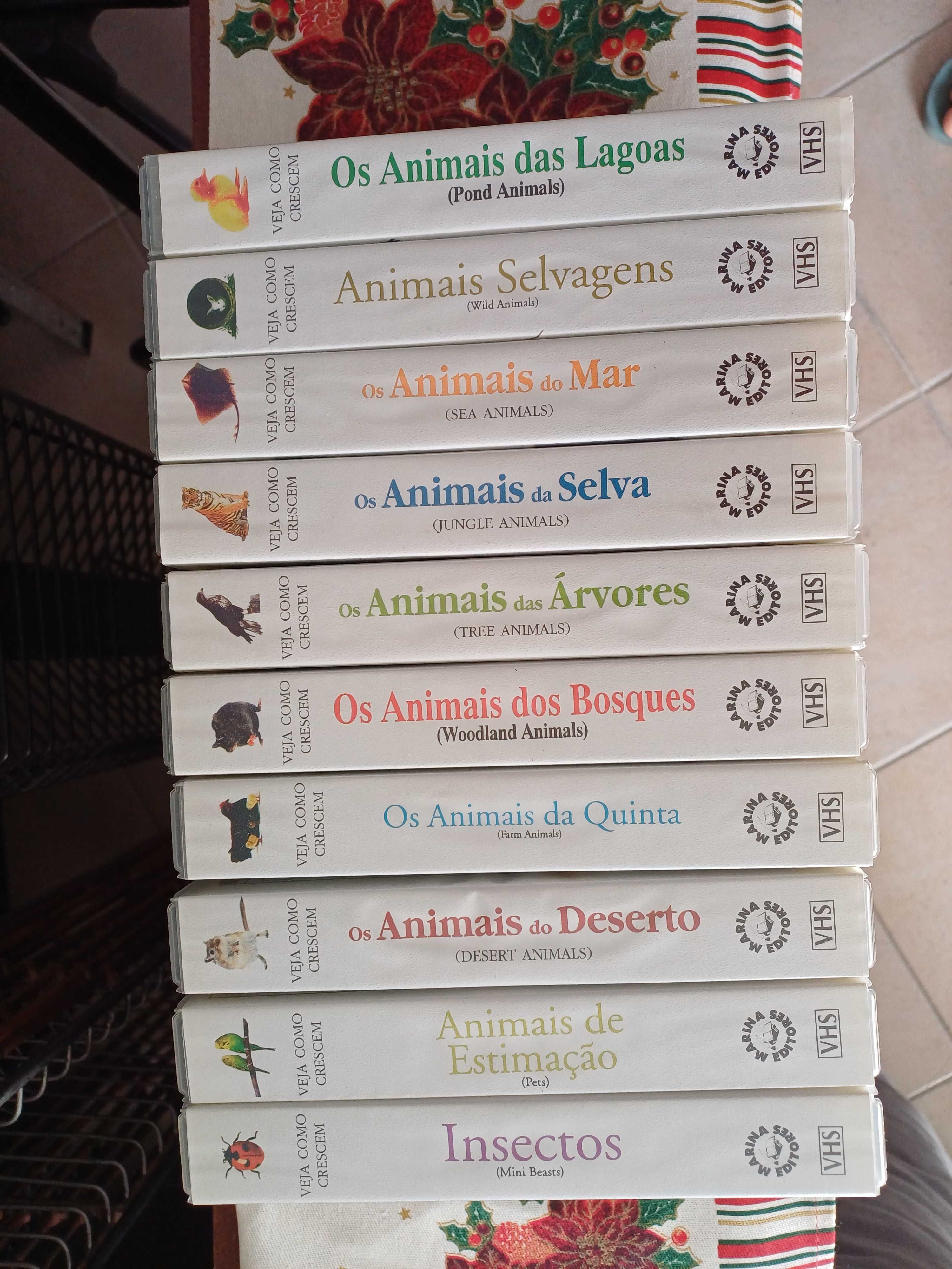 Documentários Veja Como Crescem VHS's 10 unidades