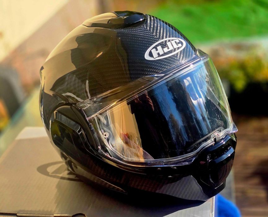 Kask szczekowy  hjc f100 carbon xl