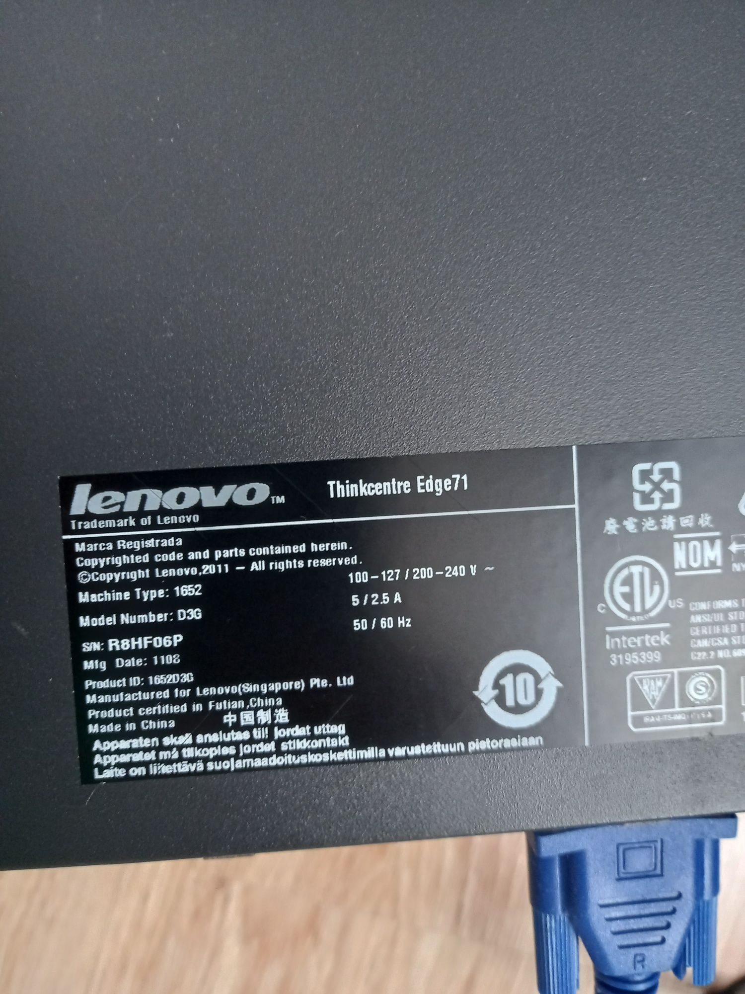 Lenovo thinkcentre EDGE 71