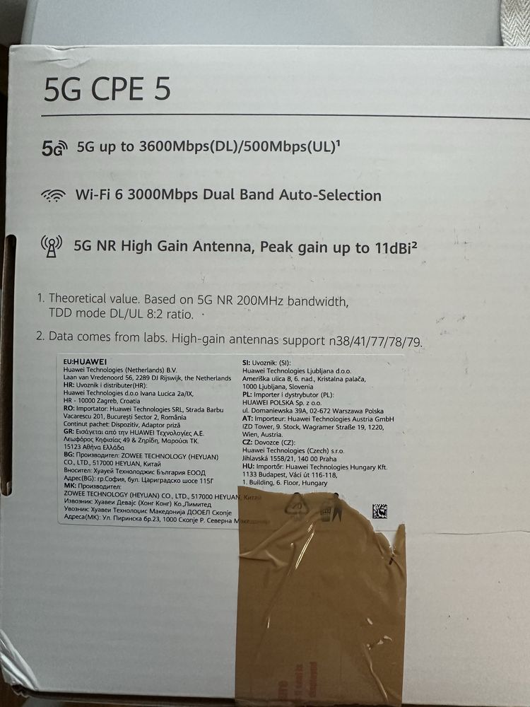 Router TCL/ Huawei 5G CPE 5