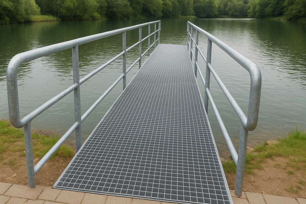 Krata wema pomostowa na schody lub kanał
