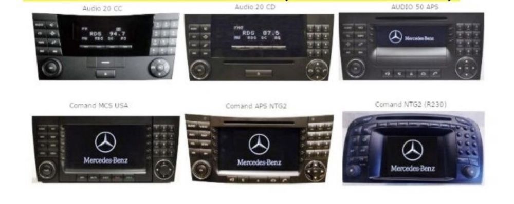 Bluetooth Блютуз USB AMI AUX эмулятор Mercedes W169,W176,W203,W209