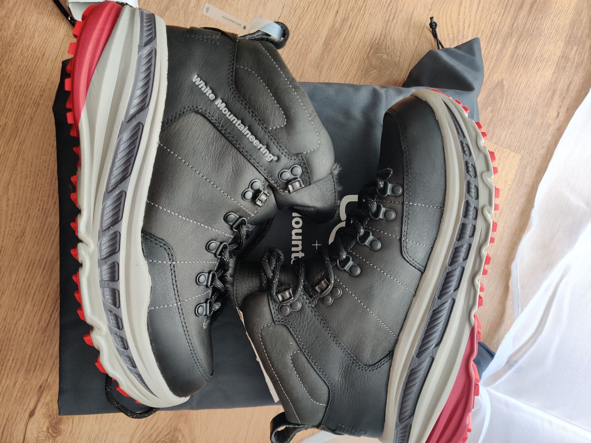 Buty zimowe ocieplane trekkingowe trapery ugg x white moutaineering