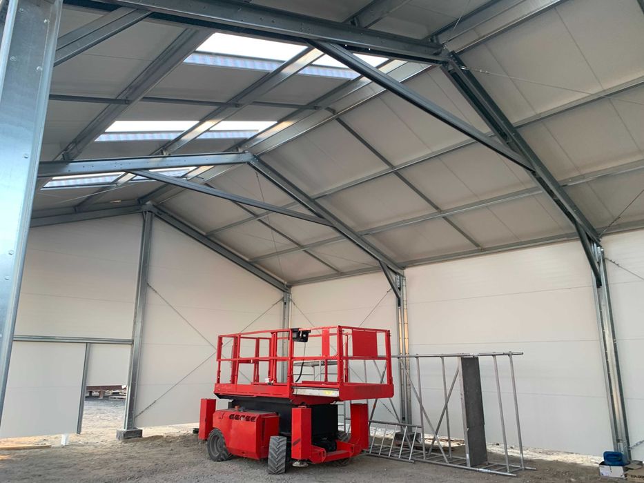Konstrukcja stalowa hali 10m x 15m x 4m
