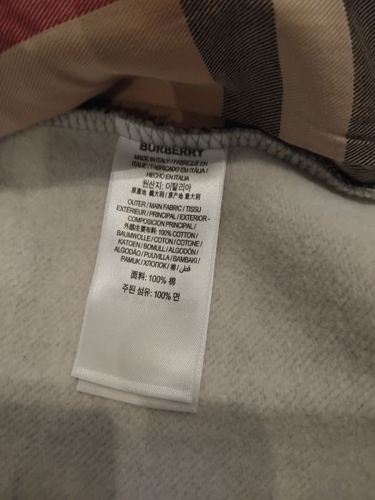 Szary zip up Burberry size S nowy z metką