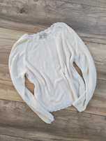 Sweter Vintage Koronka Carolyn Taylor Kremowy y2k
