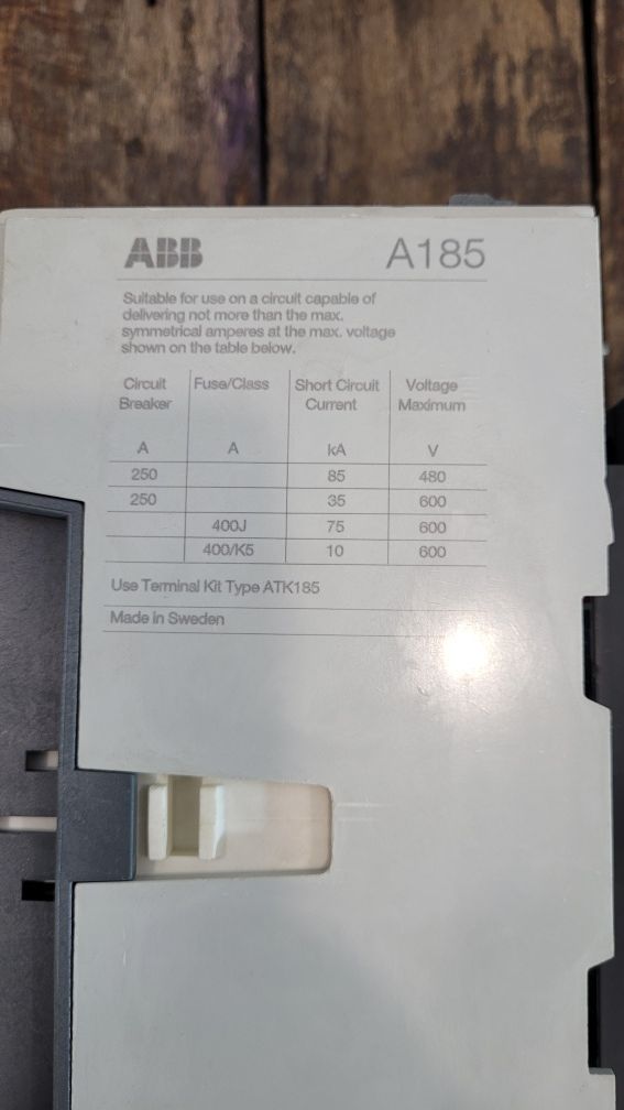 Контактор A185-30   ABB