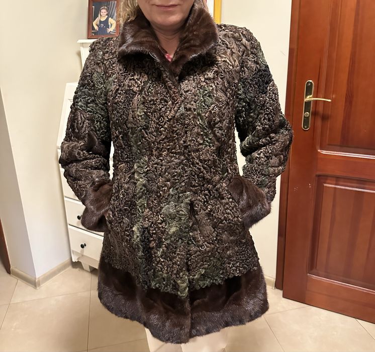 Kozuch futro karakuły norki jak nowe