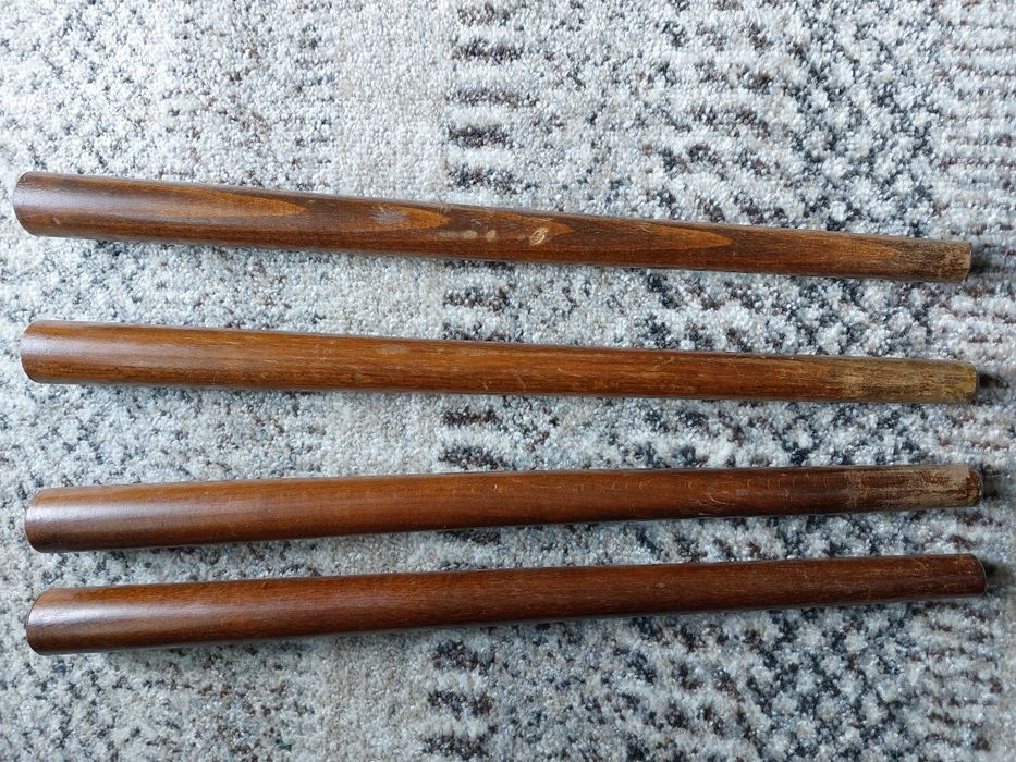 Drewniane nogi PRL stół vintage drewno