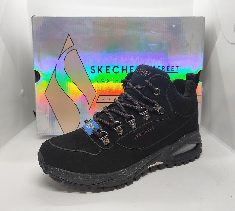 Замшевые 24см теплые ботинки Skechers Uno Trail оригинал