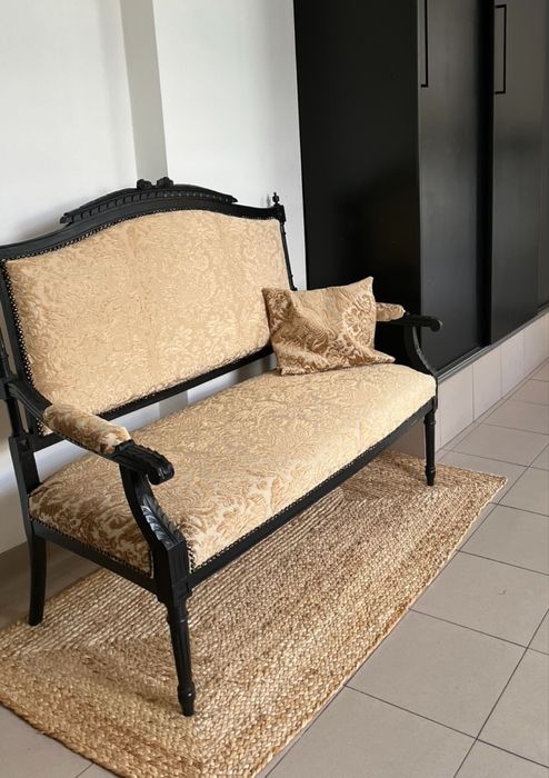 Sofa antyk stylowa sofa podnozek kanapa Biedermeijer