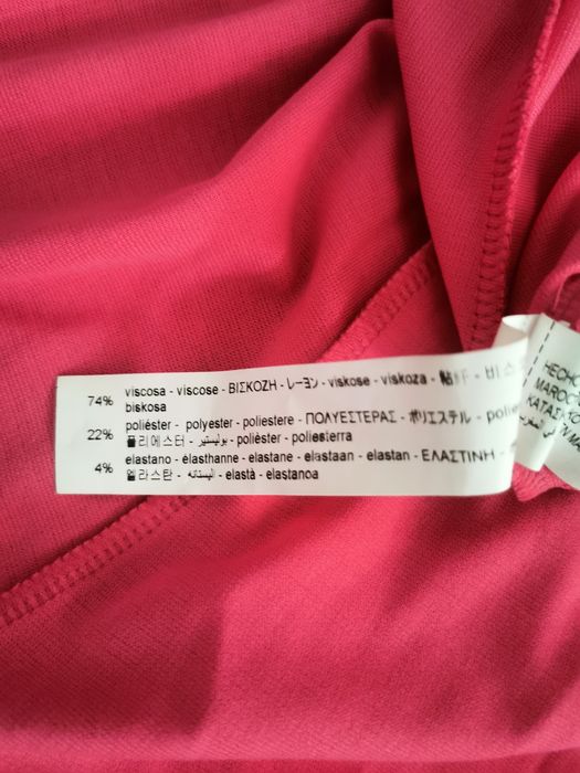 ZARA różowa rozkloszowana sukienka