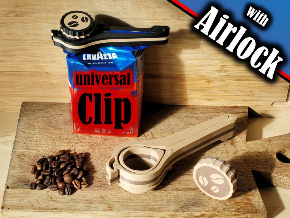 Clip Universal para Embalagens com Válvula de Ar