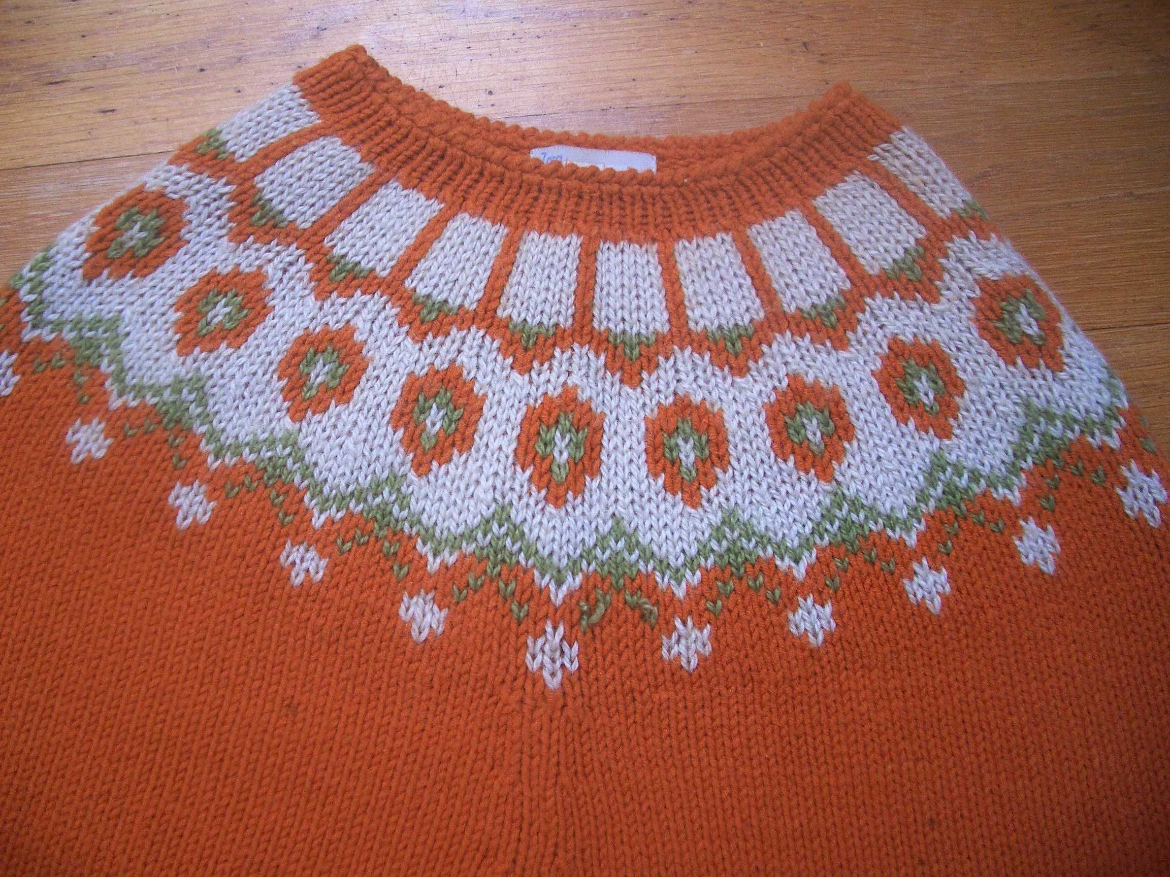 Poncho laranja Zara