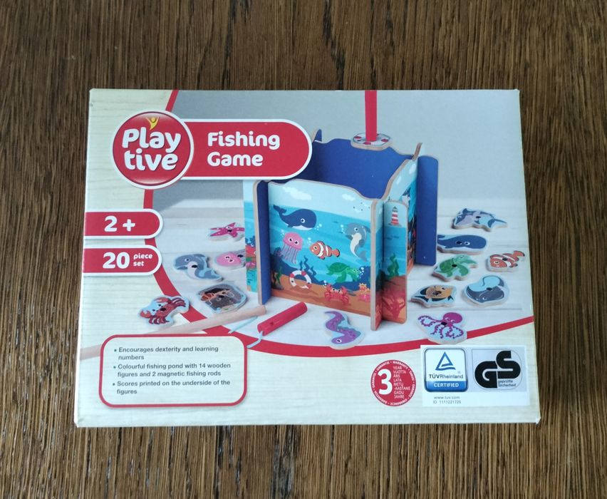 Gra drewniana, zręcznościowa Łowienie ryb /rybek Playtive 20 elementów